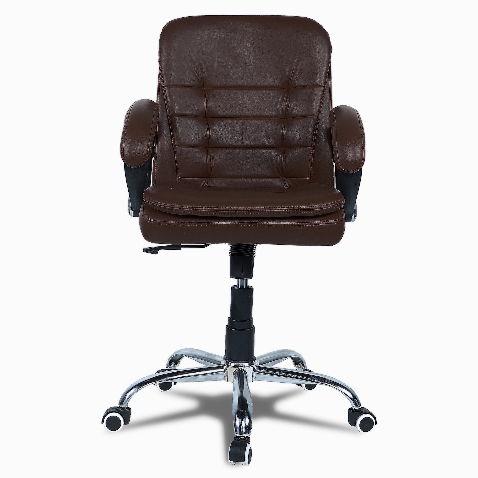 Veaoilaa Mid Back Executive Chair in Brown Colour