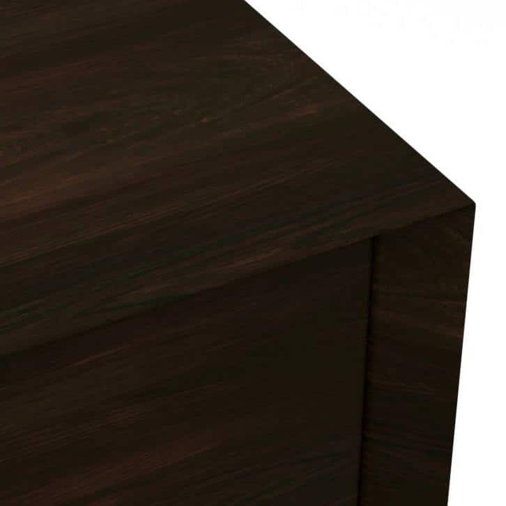 Sawyer Solid Wood Wall Mounted TV Unit in Mahogany Finish