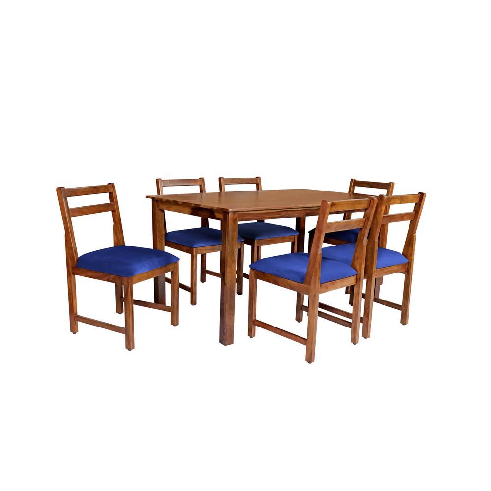 osmin solid wood  6 seater Dining table in  Provincial Teak