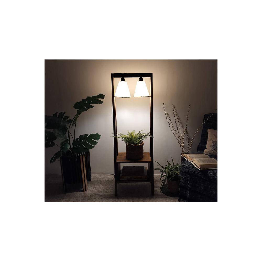 Francis Beige Jute Floor Lamp with Beige Jute Base