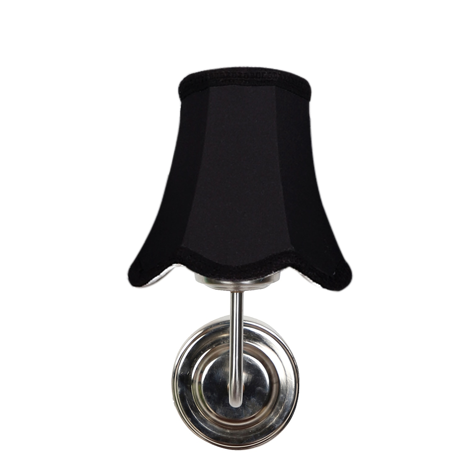 Devansh Steel  Wall Mounted Lamp With Cotton Off Black Shade