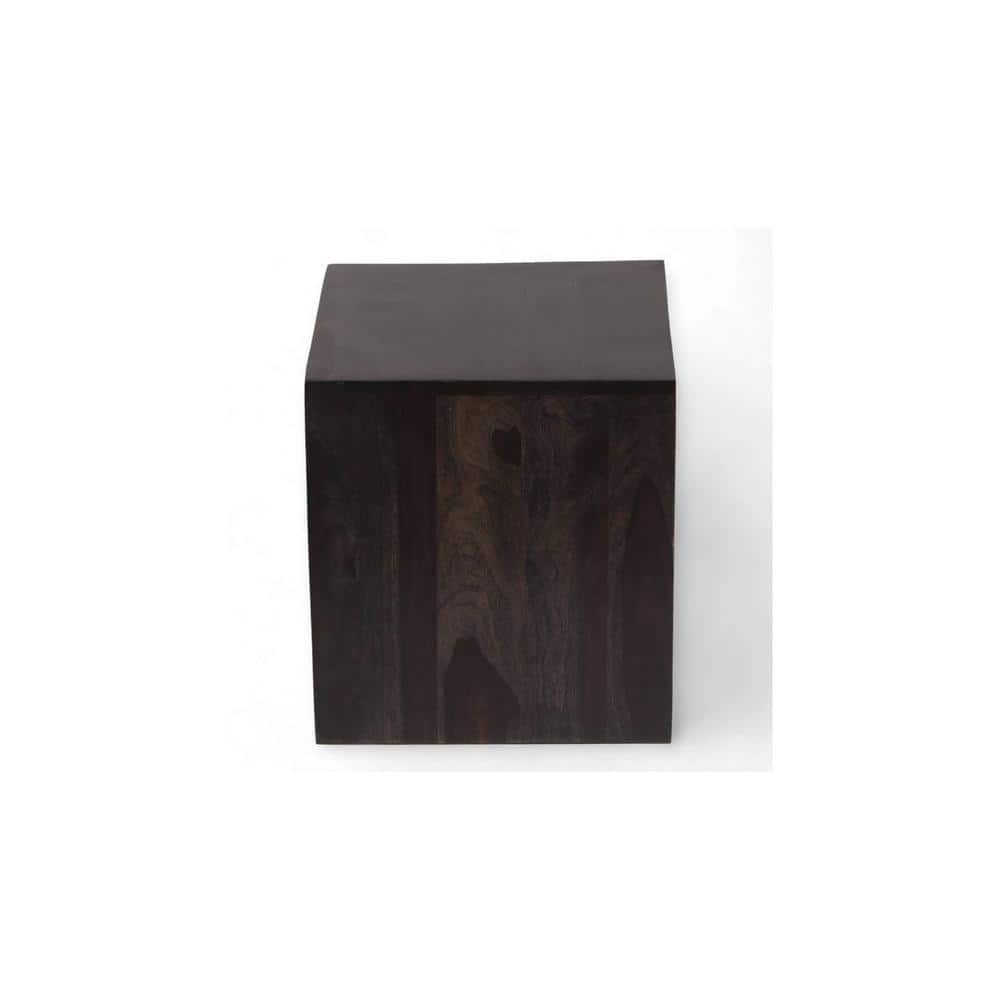 Noah Sheesham Wood Corner Table in Mahogany Finish