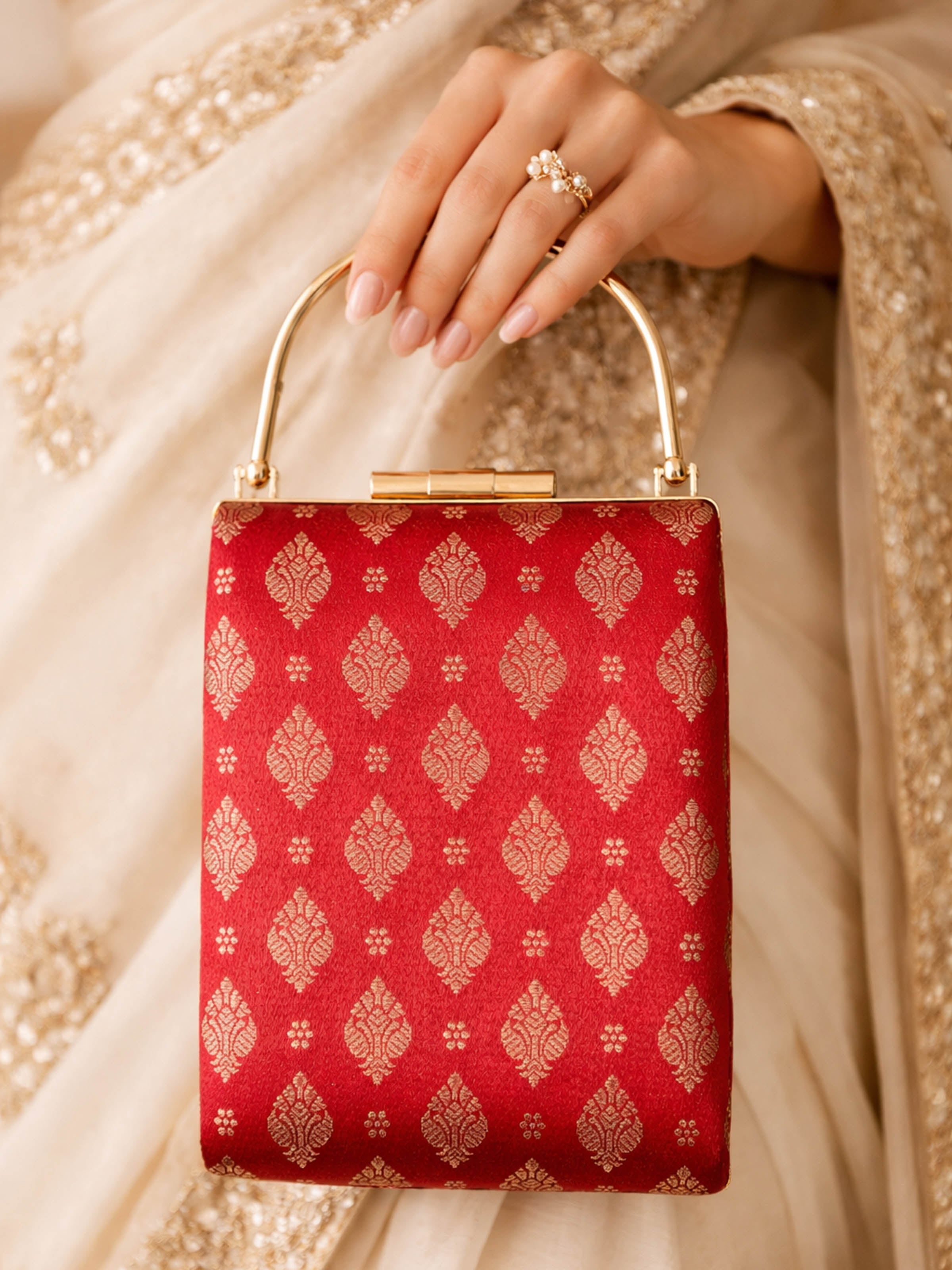 Handwoven Brocade Clutch