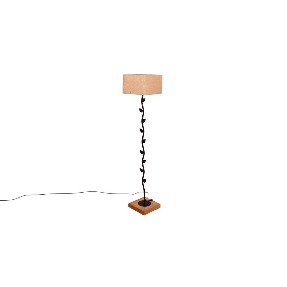 Elin Beige Cotton Shade Floor Lamp