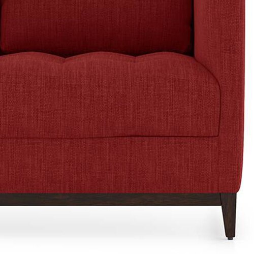 Florence Compact Sofa Set (Colour: Salsa Red, Seater: 2+1+1)