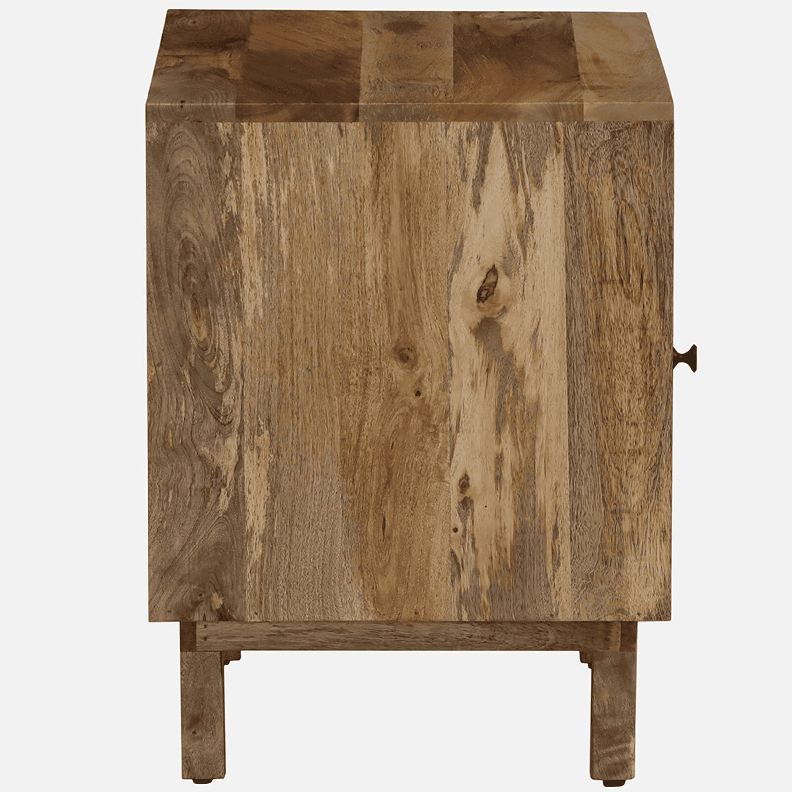 Travis Mango Wood Hand Painted Multicolour 1 Door Small Cabinet In Natural Finish