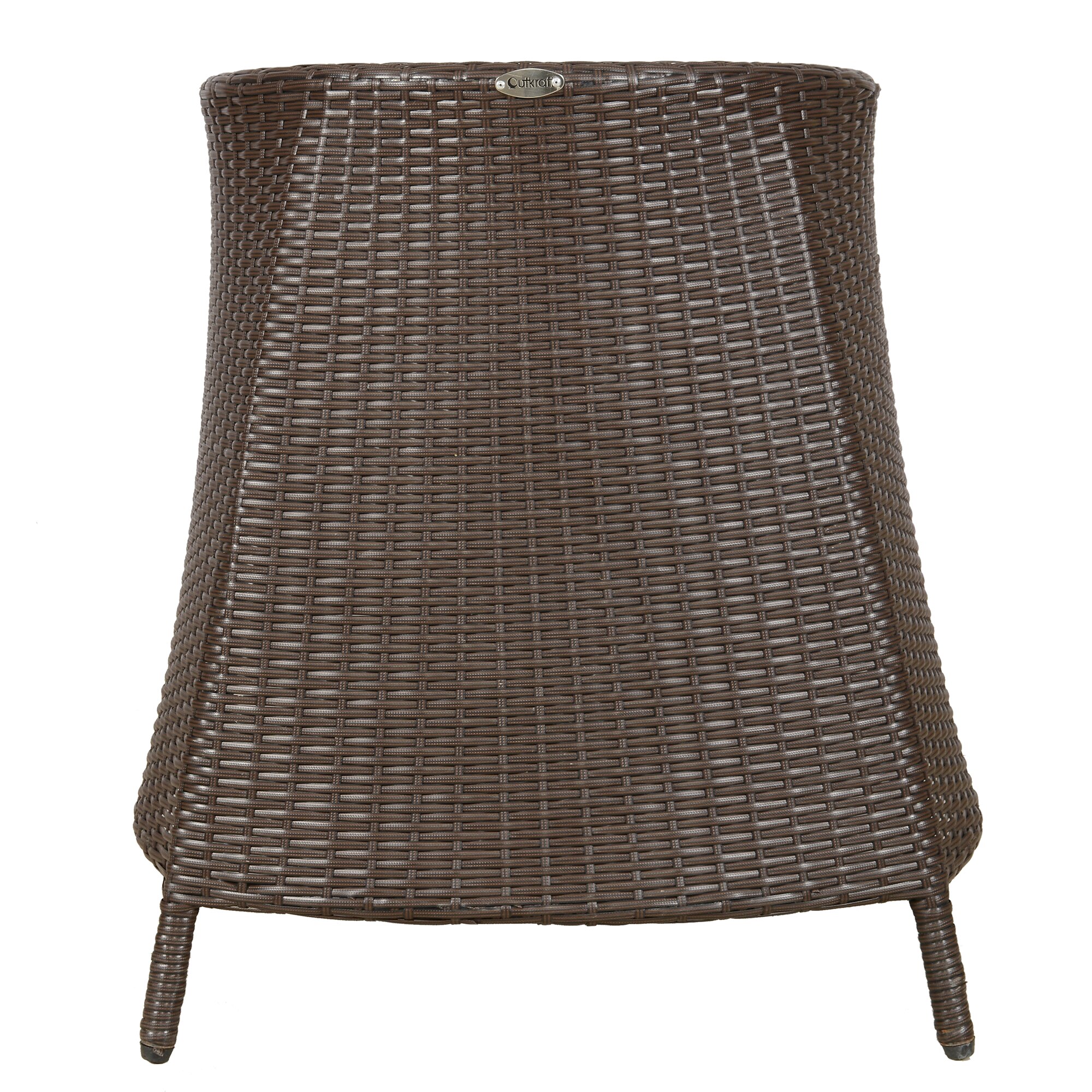 Cairns Wicker Chair In Brown Tone Finish