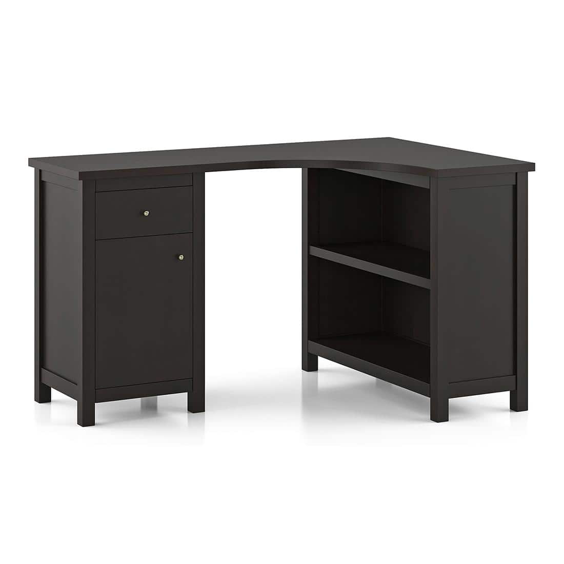 Dickens Corner Desk in American Walnut Finish