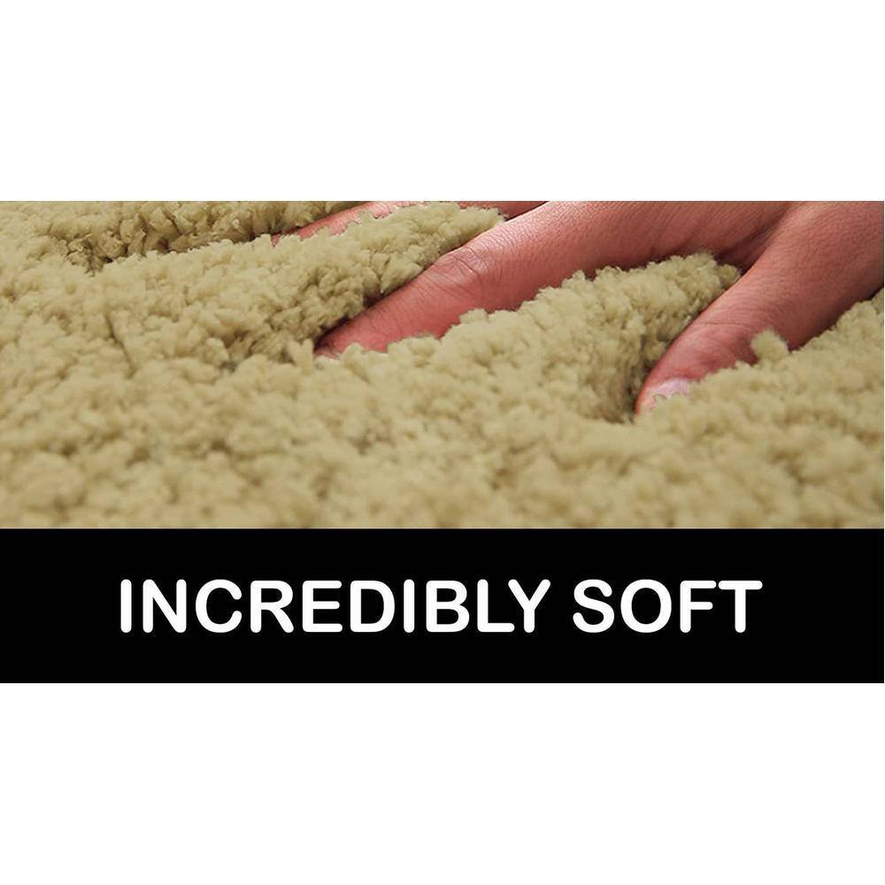 Alexis Gold Solid Natural Fiber 30x18 inches Anti-Skid Bath Mat