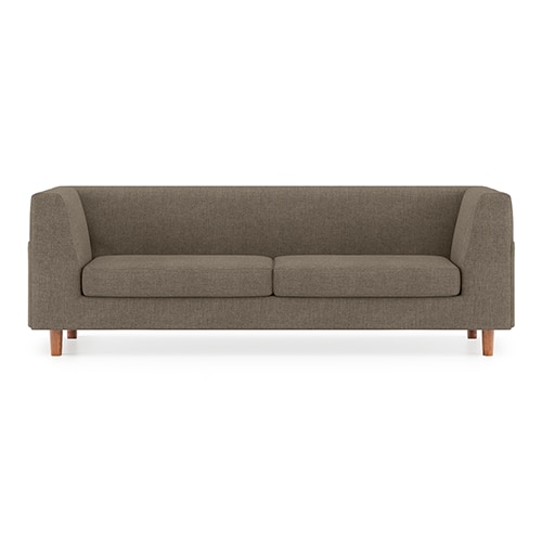 Rubik Premium 3 Seater Fabric Sofa in Mist Brown Colour