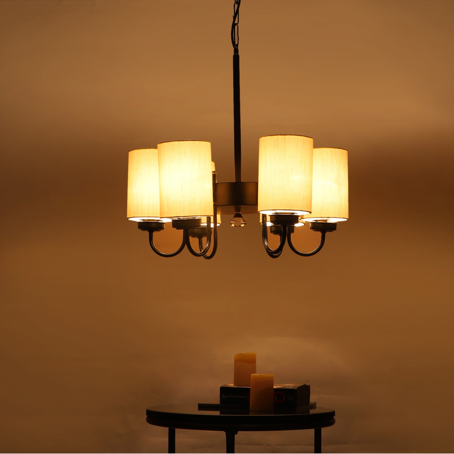 Devansh Steel Cotton Wall Mounted Lamp With Cotton Off White Shade - Devansh