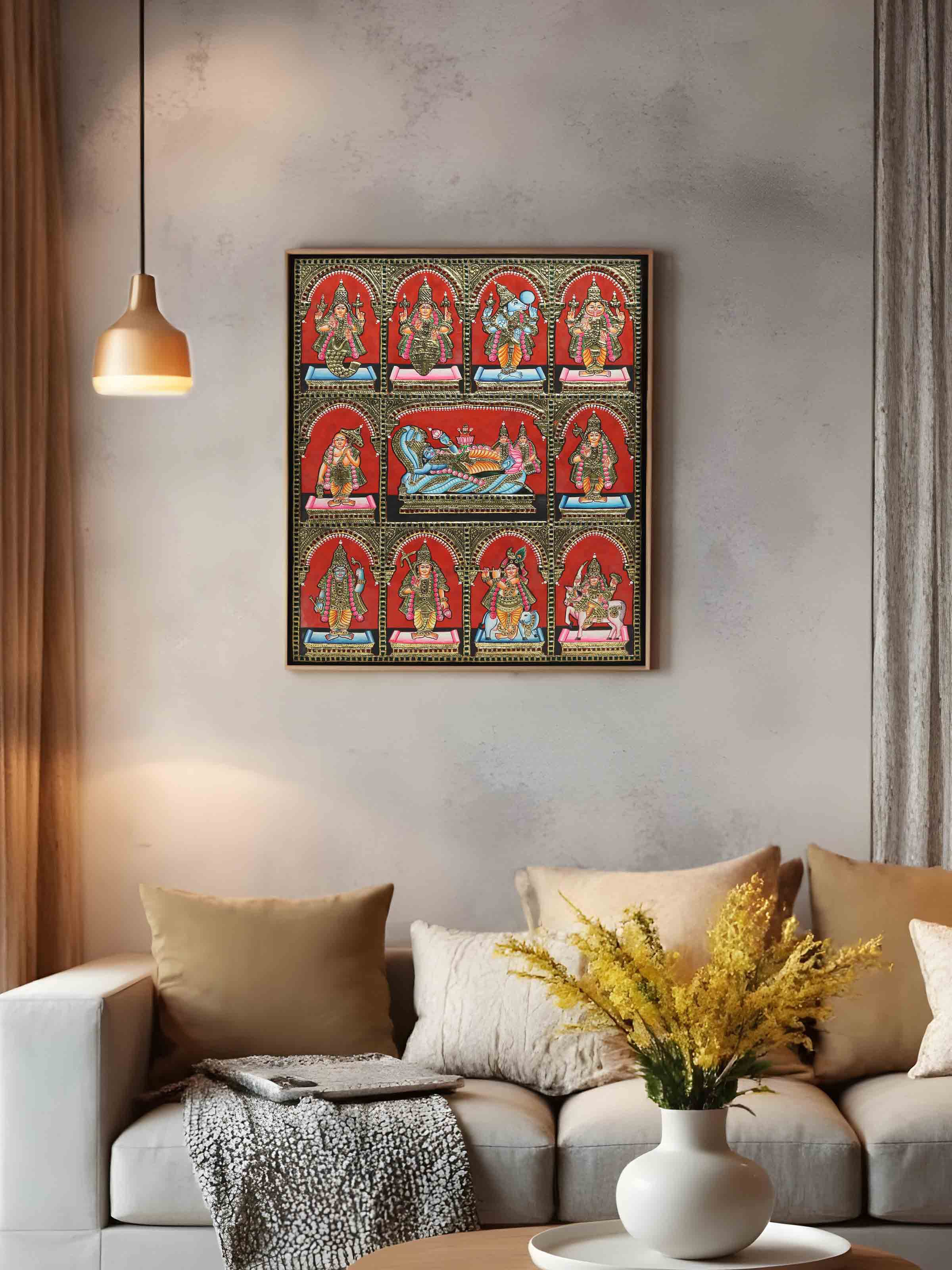 Dasavatharam Thanjavur Painting