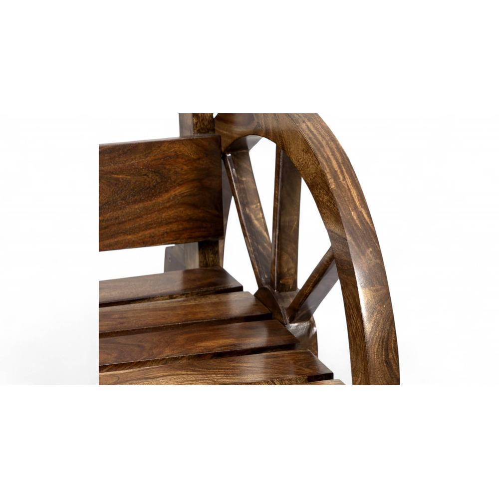 Oakmont Sheesham Wood Traditional 3 Seater Bench