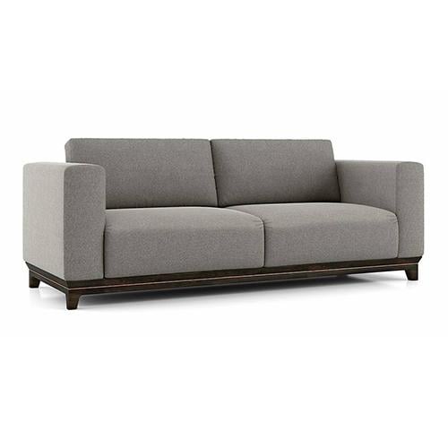 Taarkashi 3 Seater Fabric Sofa (Gainsboro Grey)