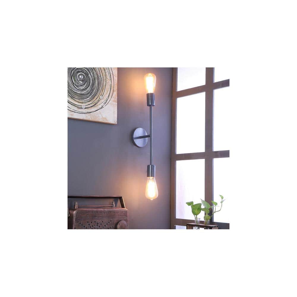 Filo Grey Metal Wall Light
