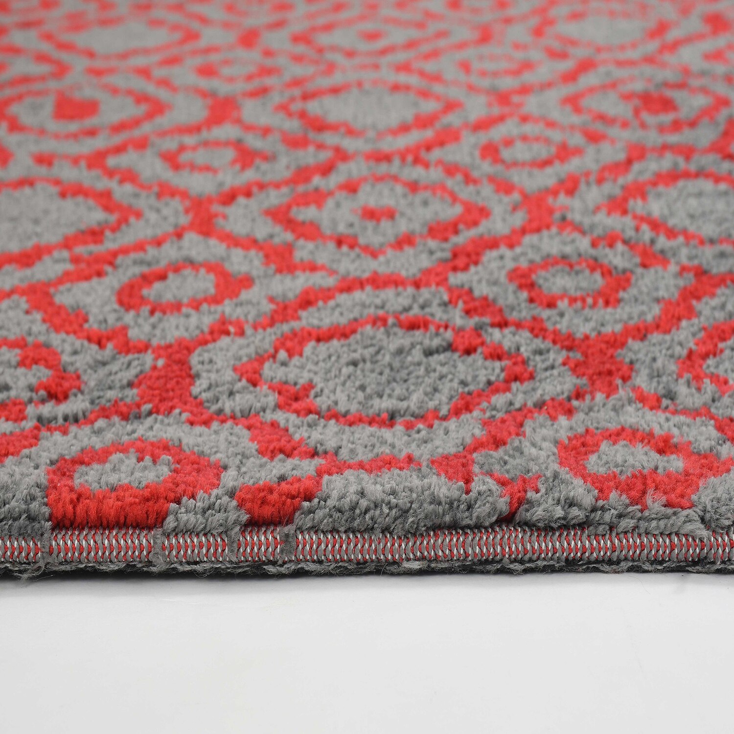 Multicolor Abstract Machine Made Polyester 6 X 9 Feet Carpet