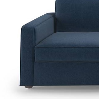 Apollo Sofa (Colour : Lapis Blue, Cushion : Hard, Back Type : Regular, Seating Capacity : Right Aligned 3 Seater + Right Aligned Chaise + Ottoman)