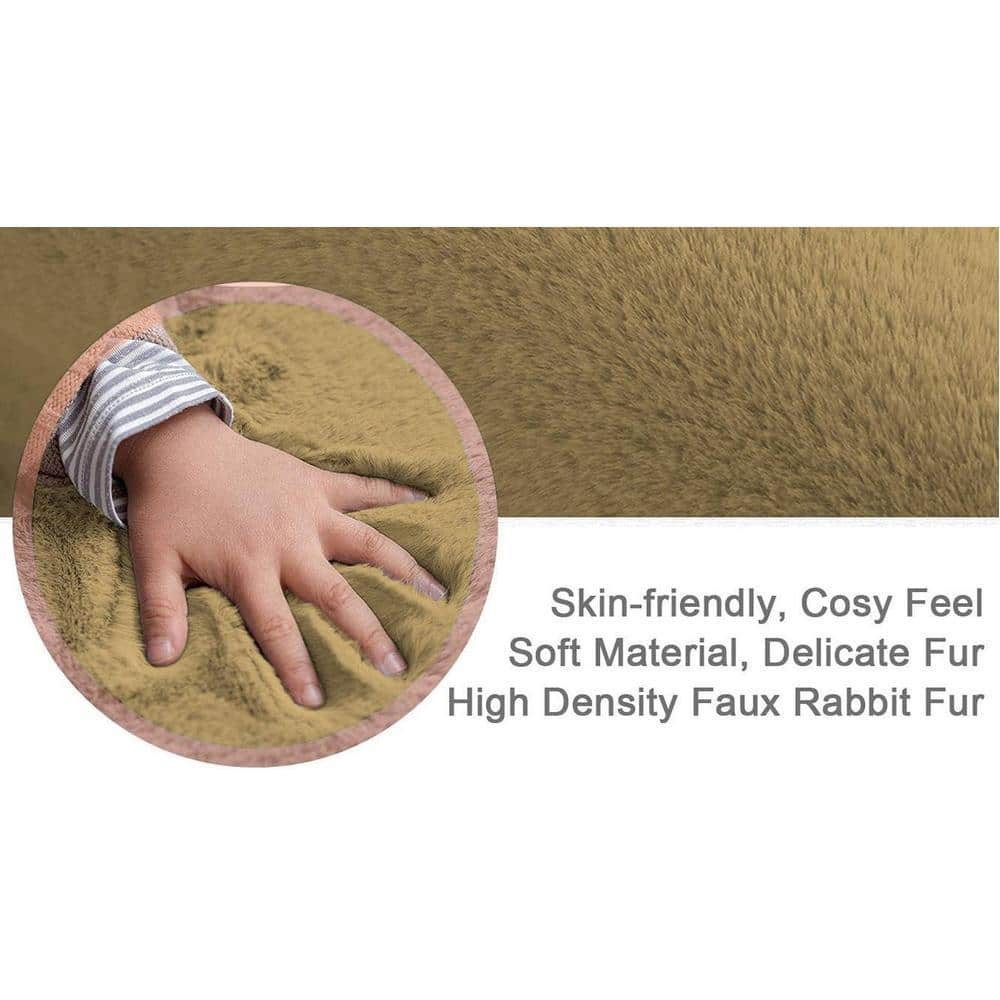 Winnie Brown Solid Natural Fiber 30x18 inches Anti-Skid Bath Mat