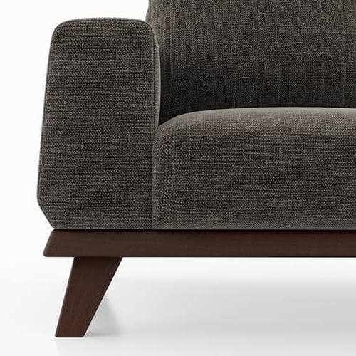 Granada Premium 2 Seater Fabric Sofa in Smoke Colour