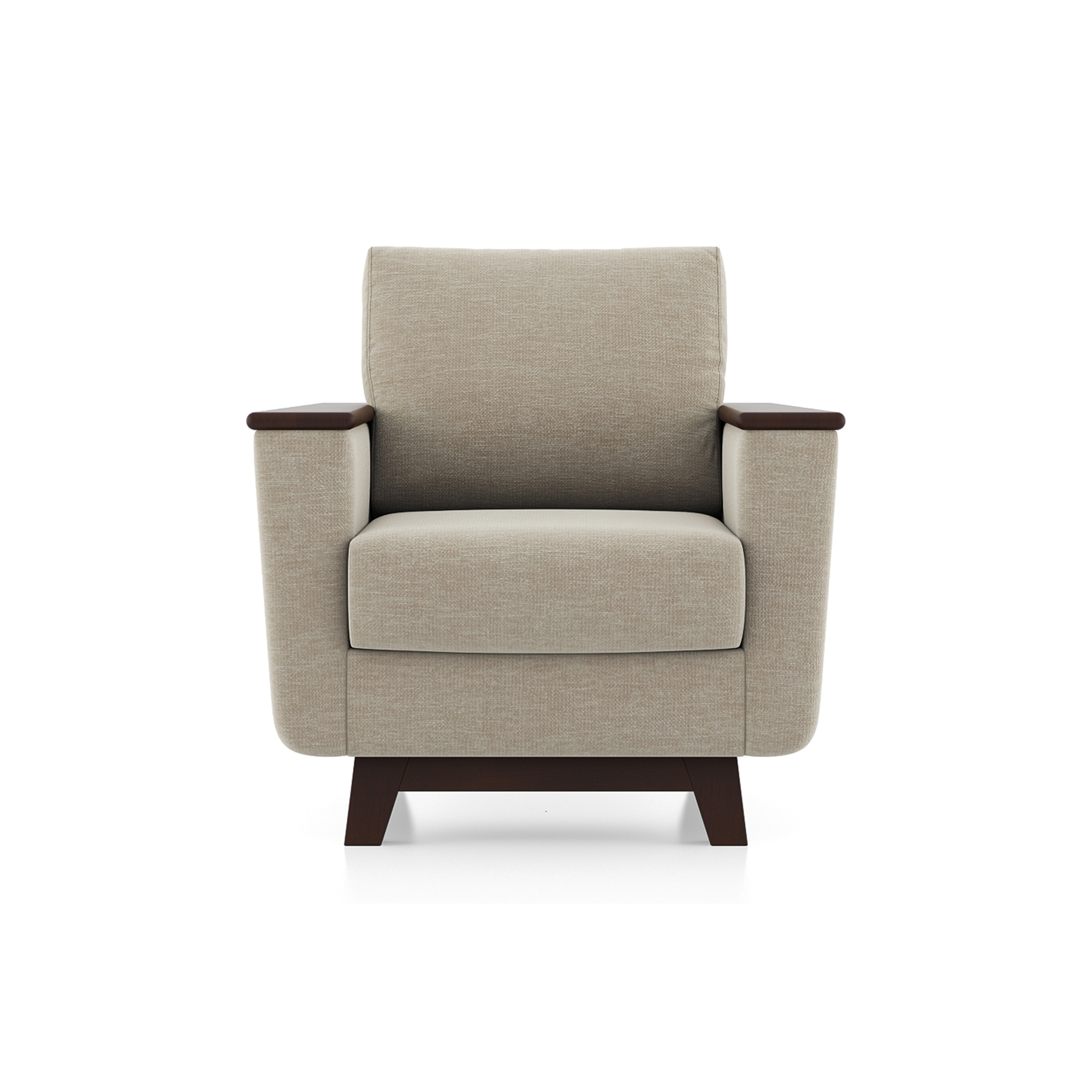 Corby Essential 1 Seater Fabric Sofa In Oyster Beige