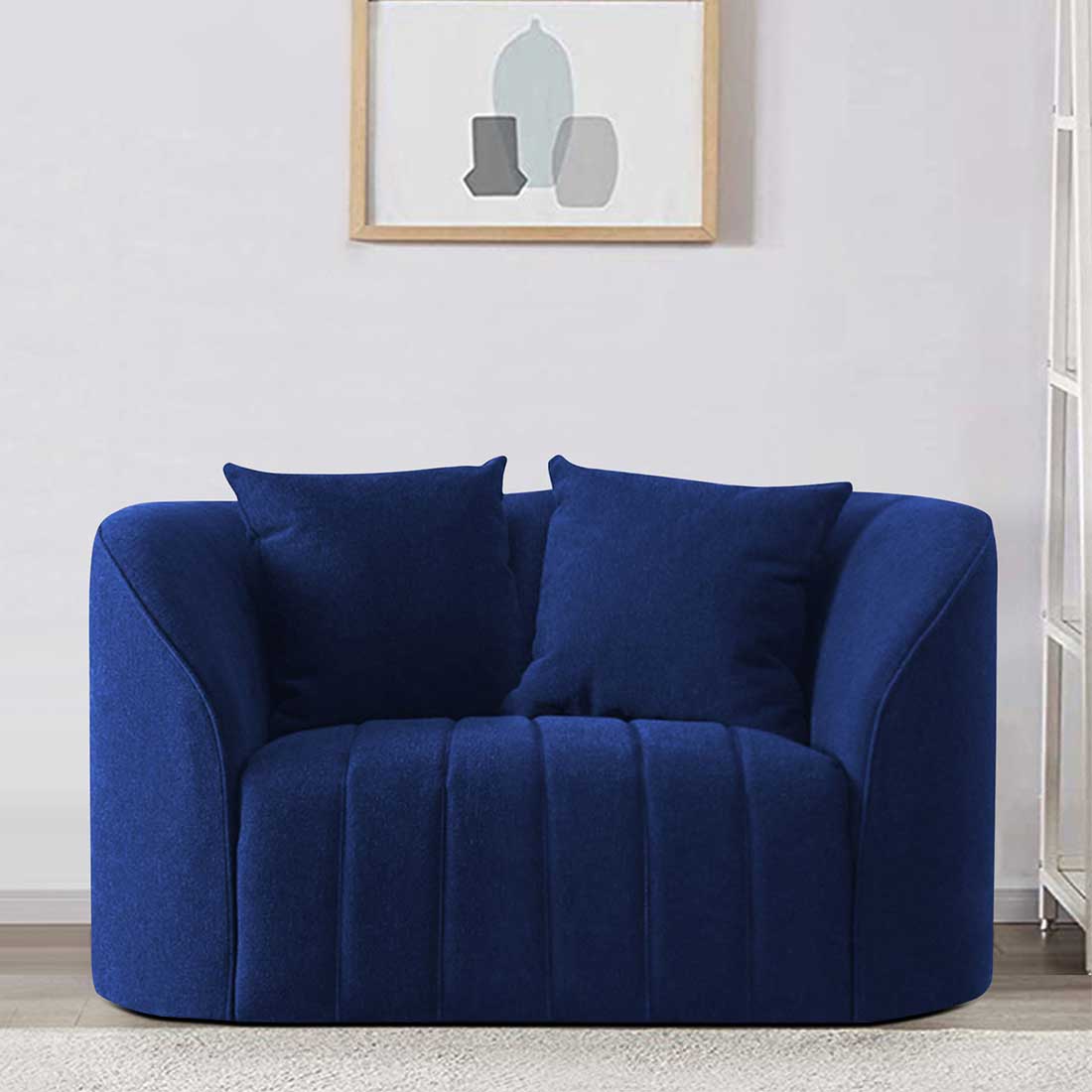 Baiwang Fabric Sofa (Navy Blue) - Home Lifestylez