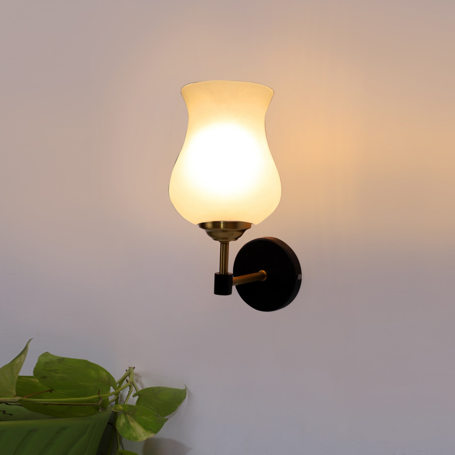 Devansh Metal Electric Wall Light in Black Colour with Multi Shade Count of 1 Light - Devansh