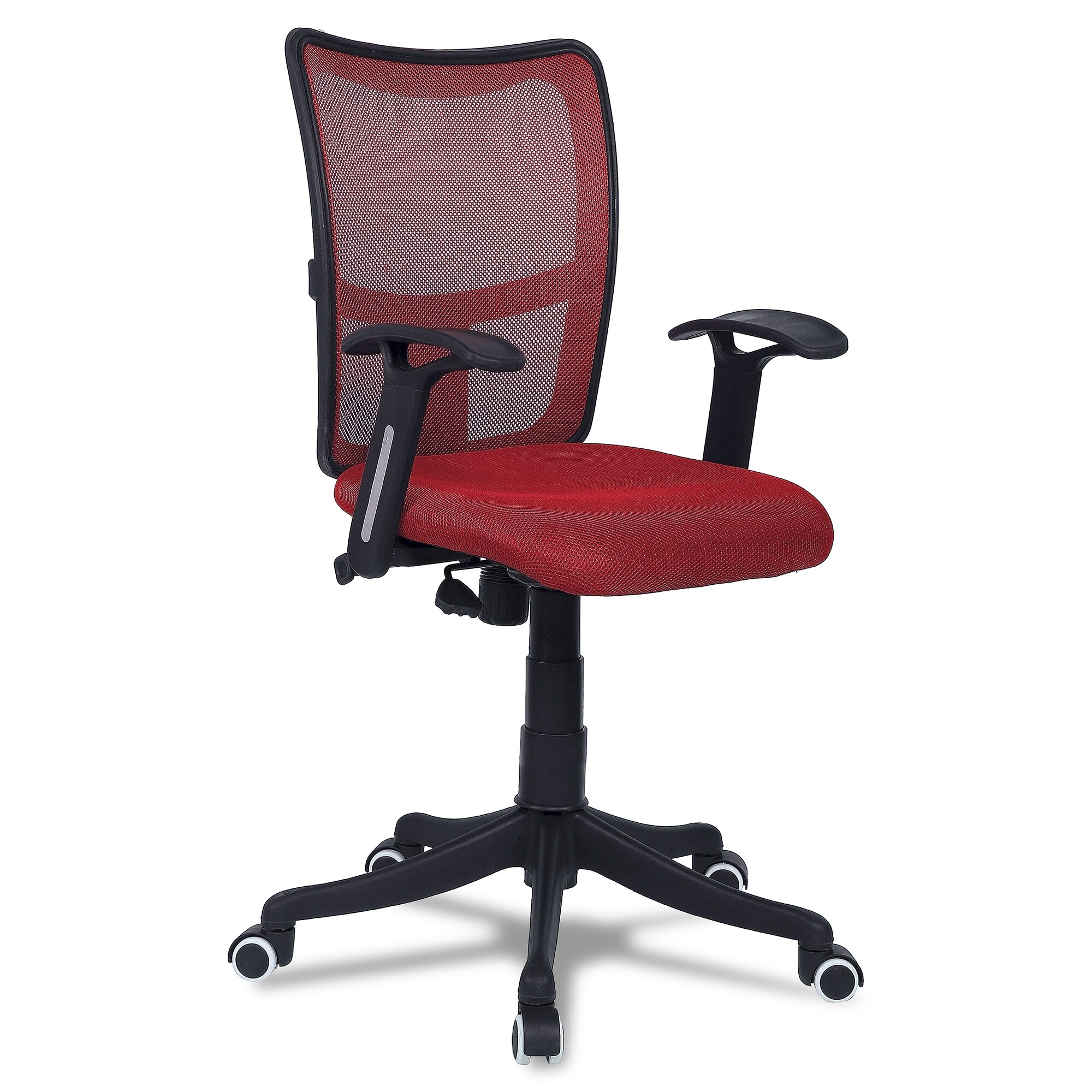 Eexcaeal Mid Back Ergonomic Chair in Red Colour