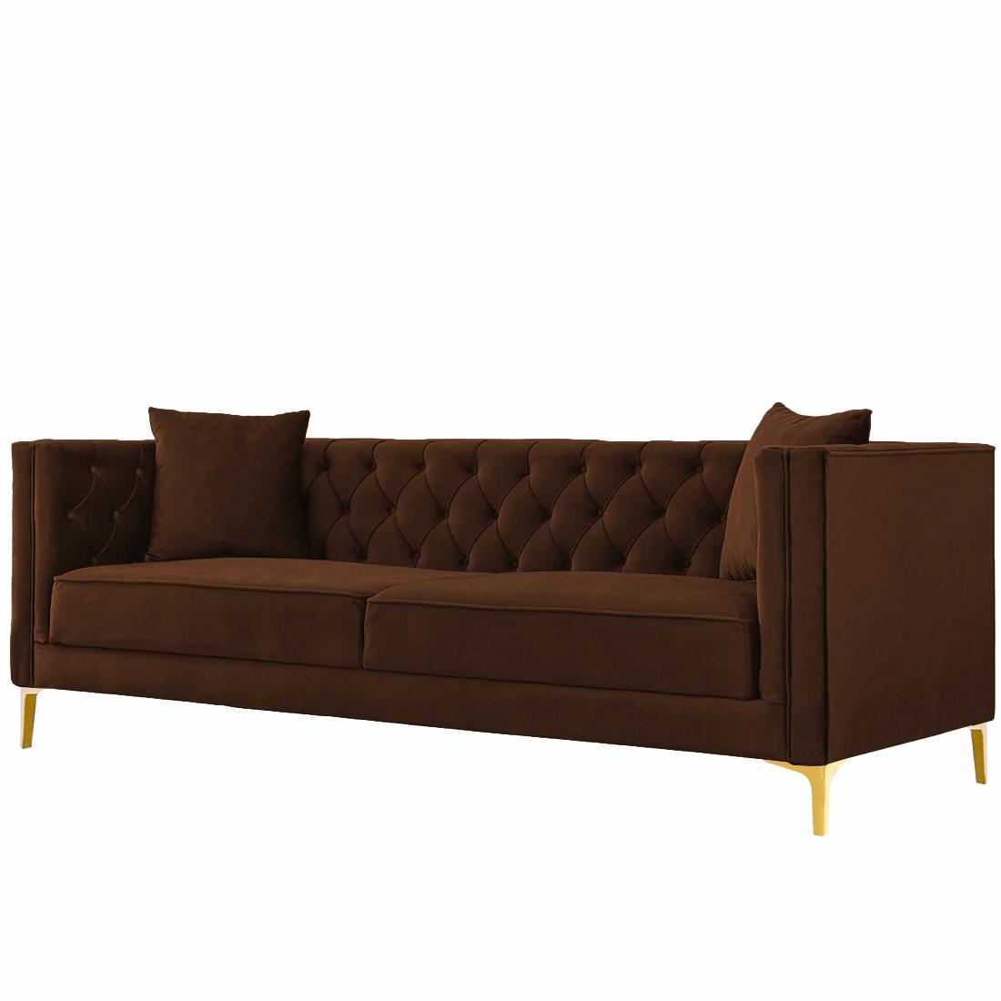 Haruko Fabric Sofa - Brown