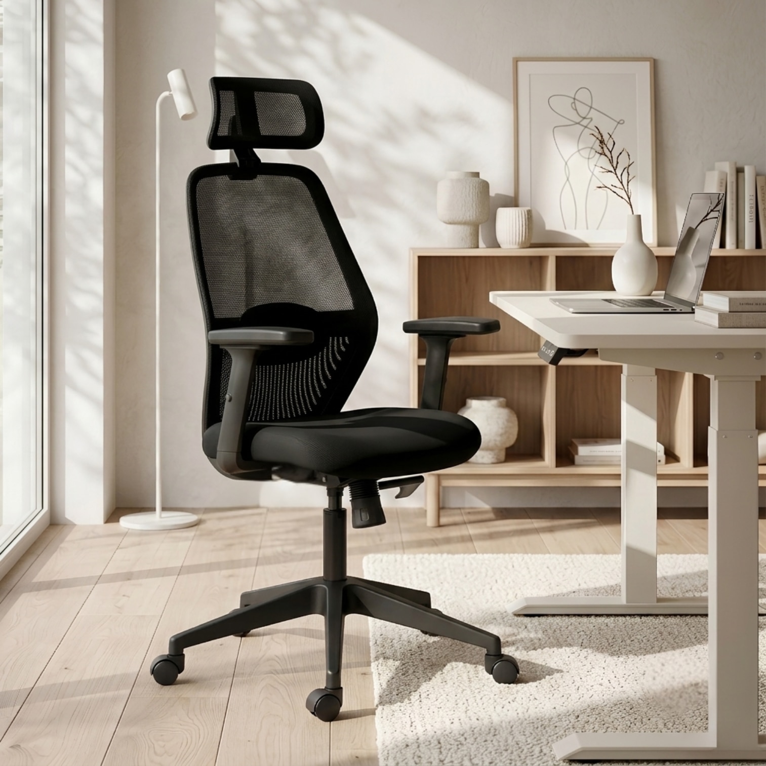 Wave Ergonomic Office Chair in Black Colour