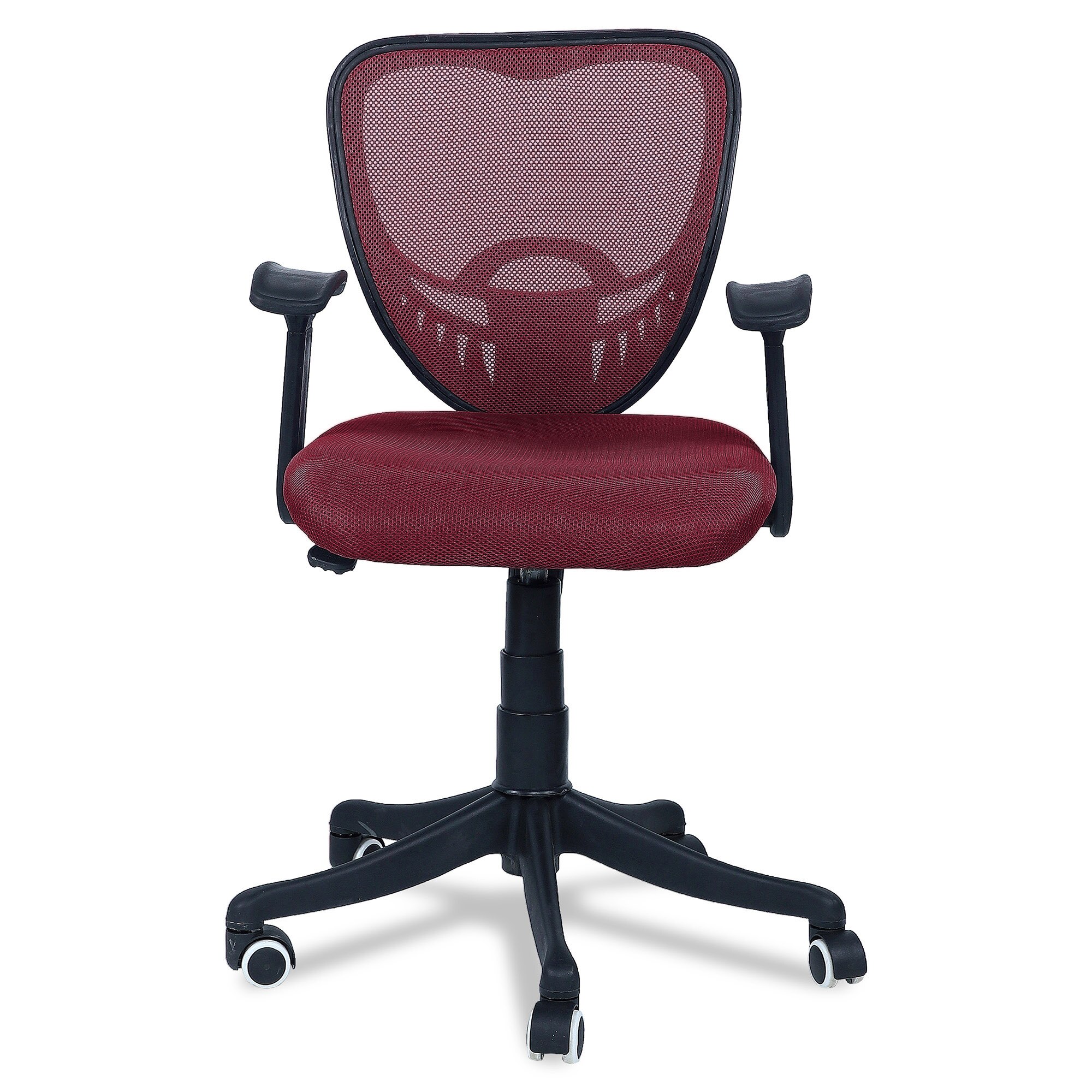 Odrione Low Back Ergonomic Chair in Maroon Colour