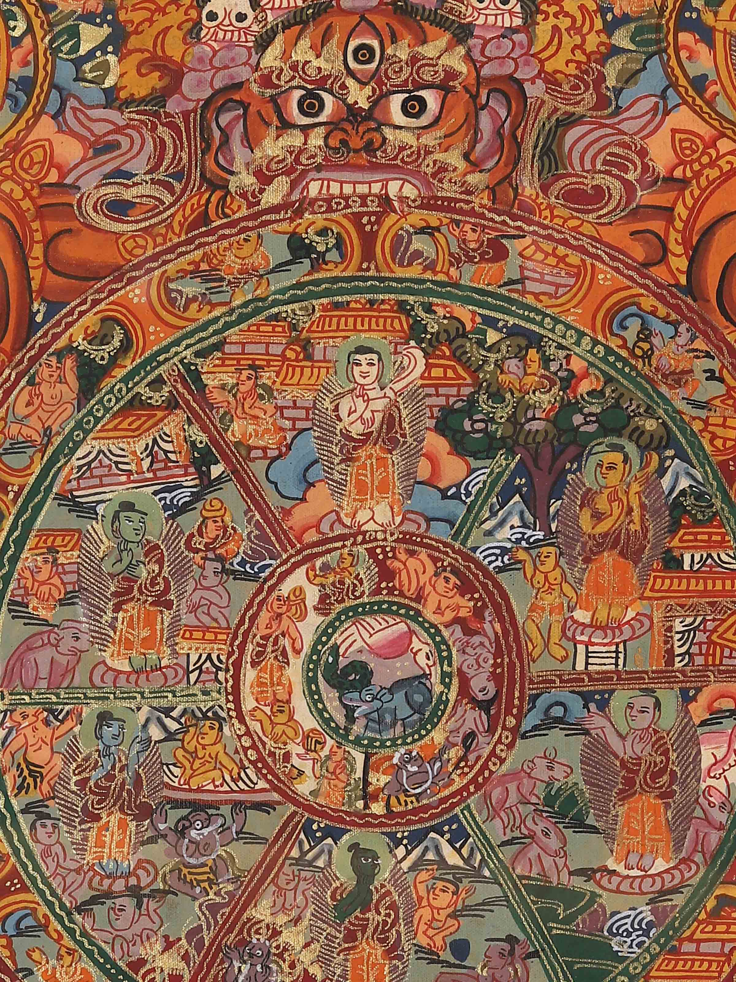 Wheel of Life Thangka Painting