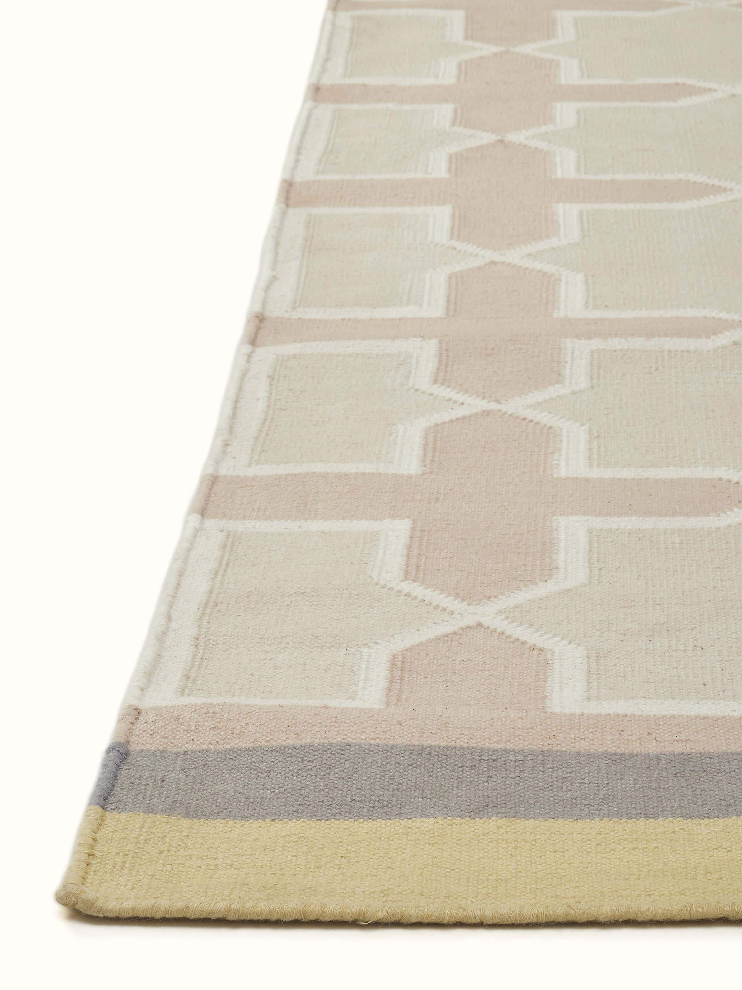 Side angle emphasizing the woven cotton texture and craftsmanship