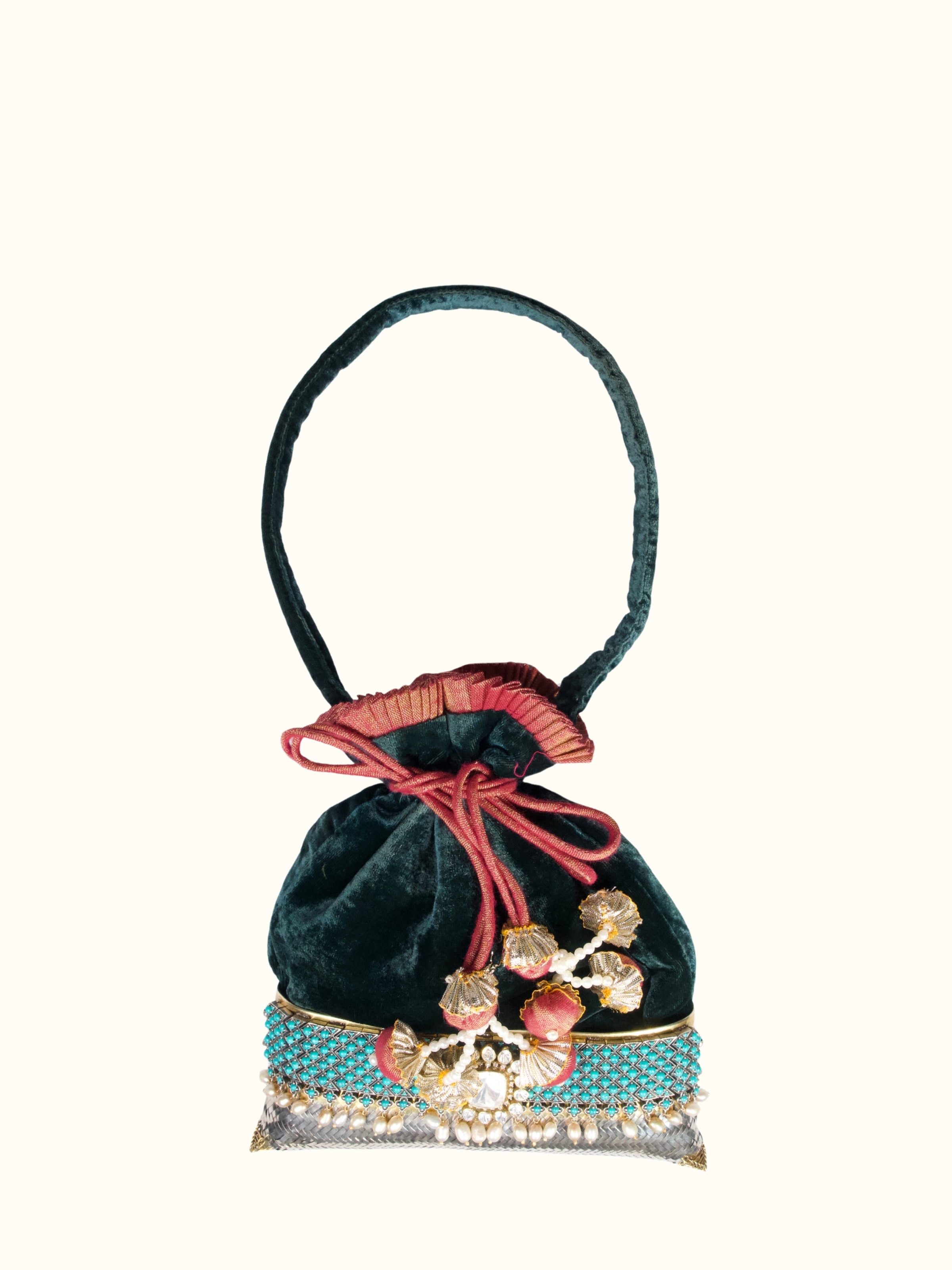 Front view of Silver Smithing Hand Bag