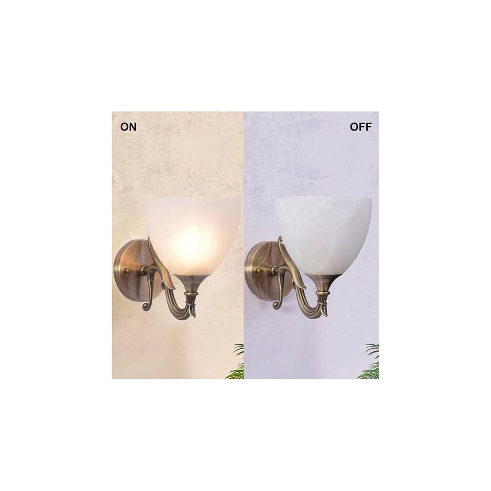 Toleo Stone Look Glass Antique Wall Light