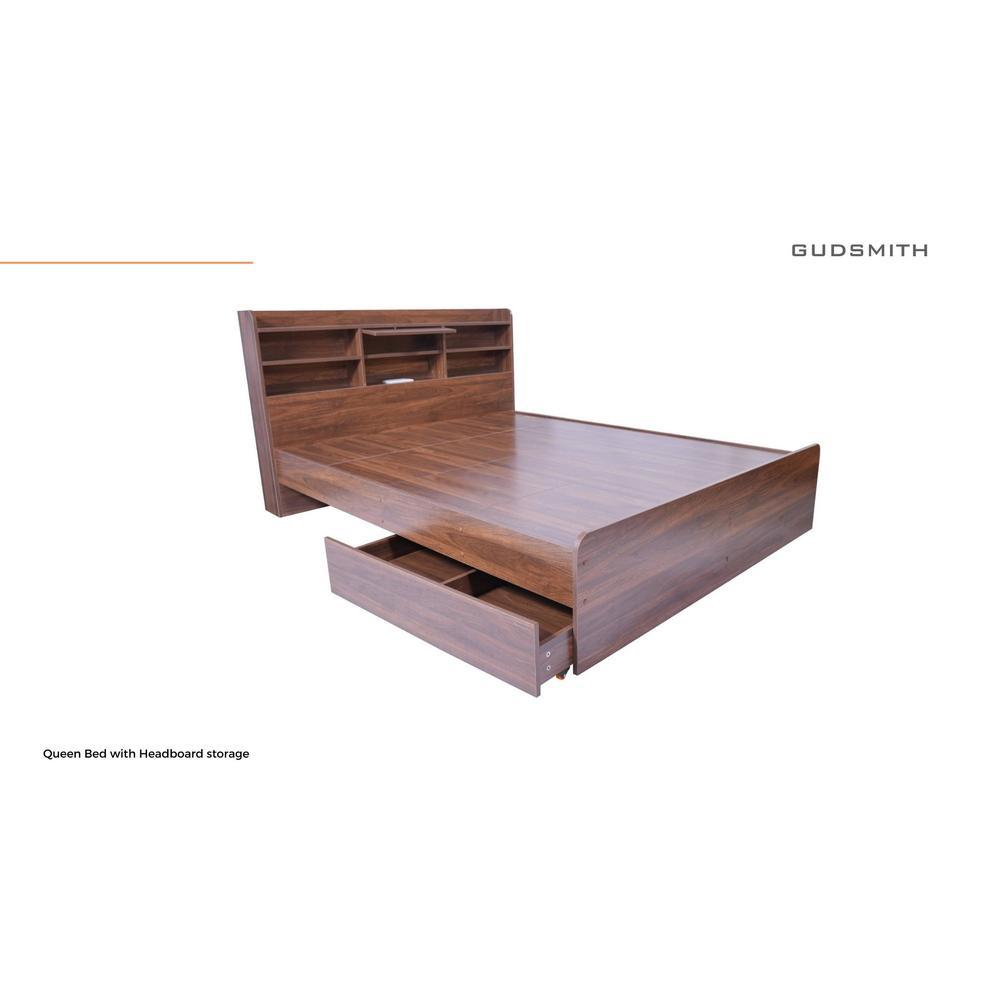 Merkel Engineered Wood Drawer Storage Bed