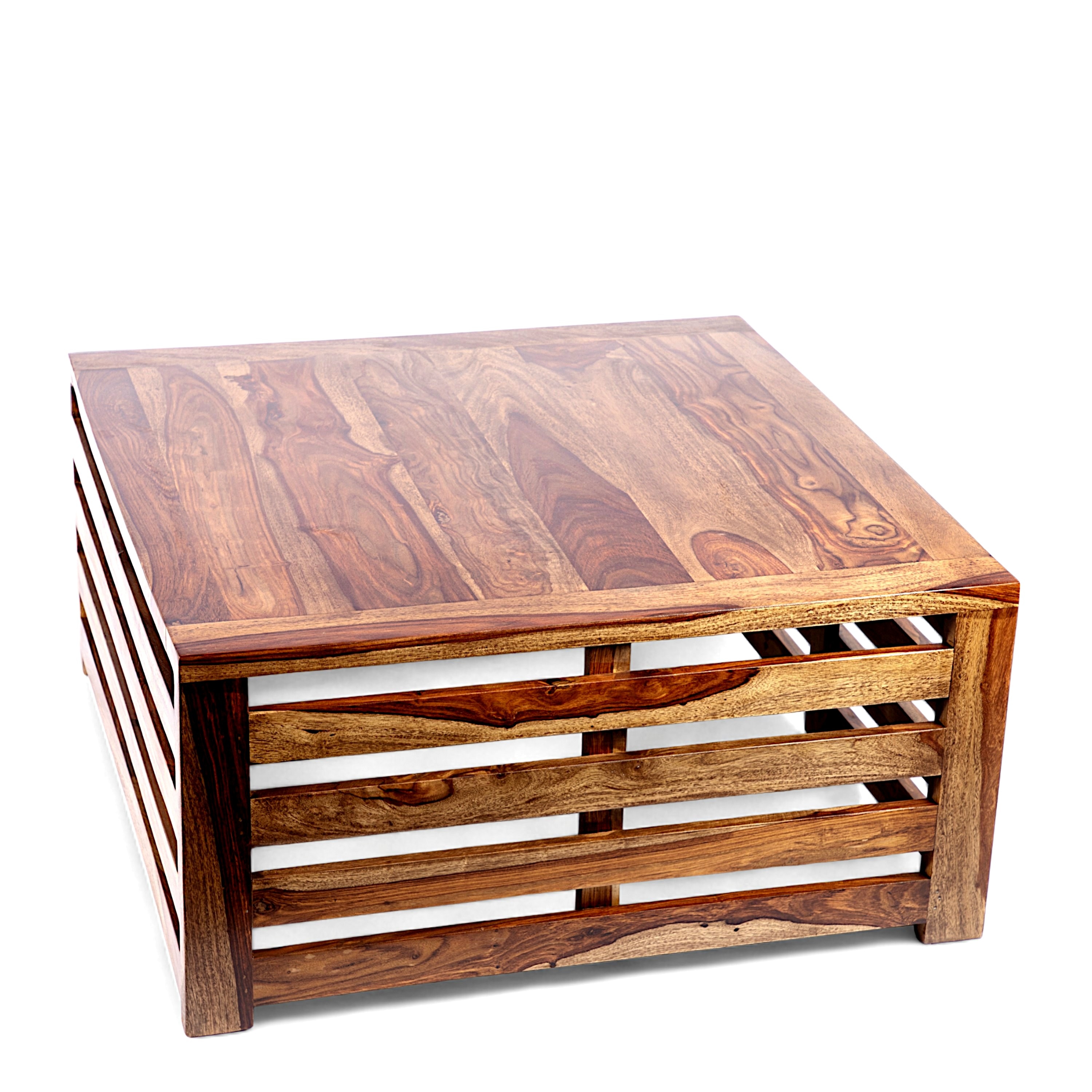 Montreal Sheesham Wood Coffee Table In Teak Finish