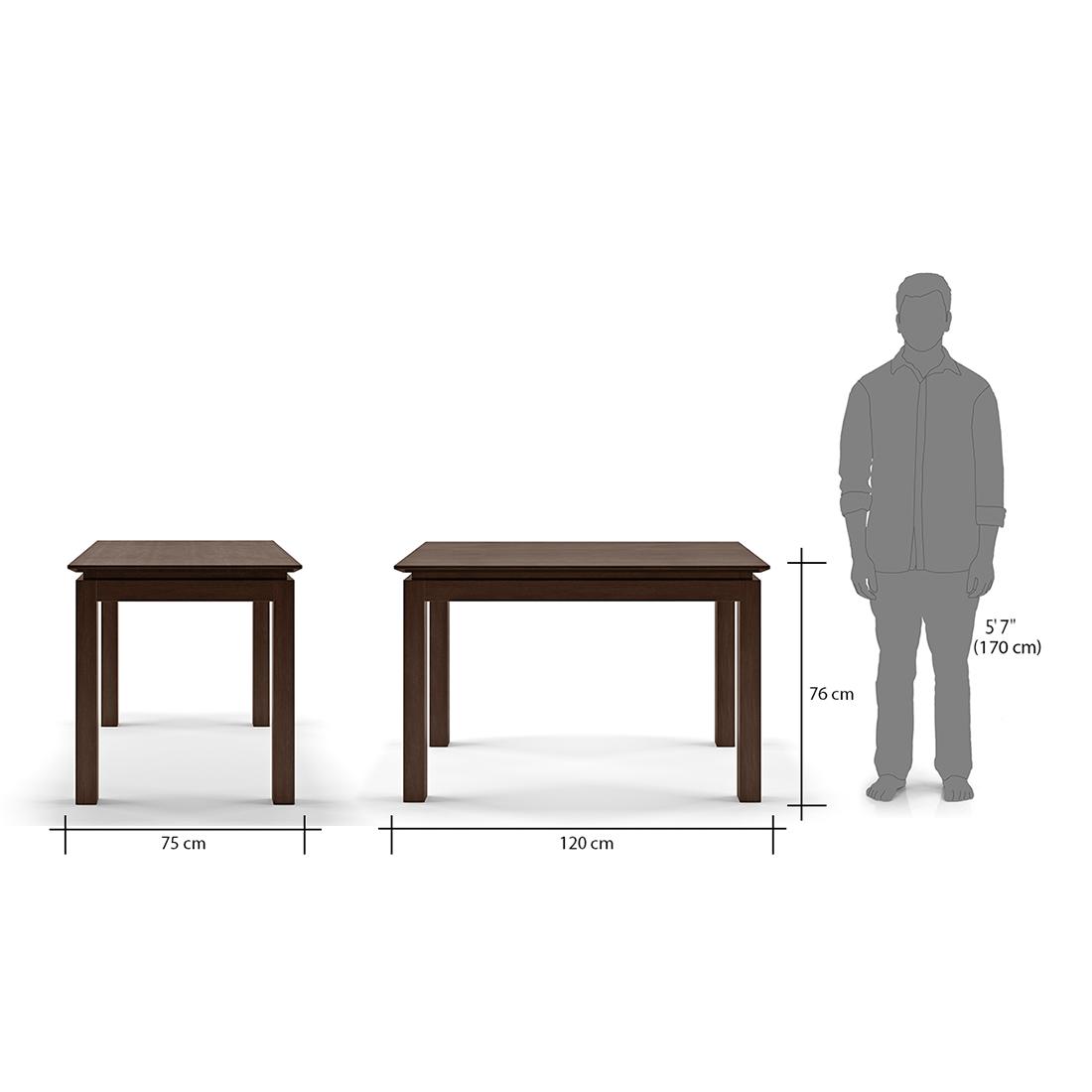 Diner 4 Seater Dining Table Set (With Upholstered Chairs)