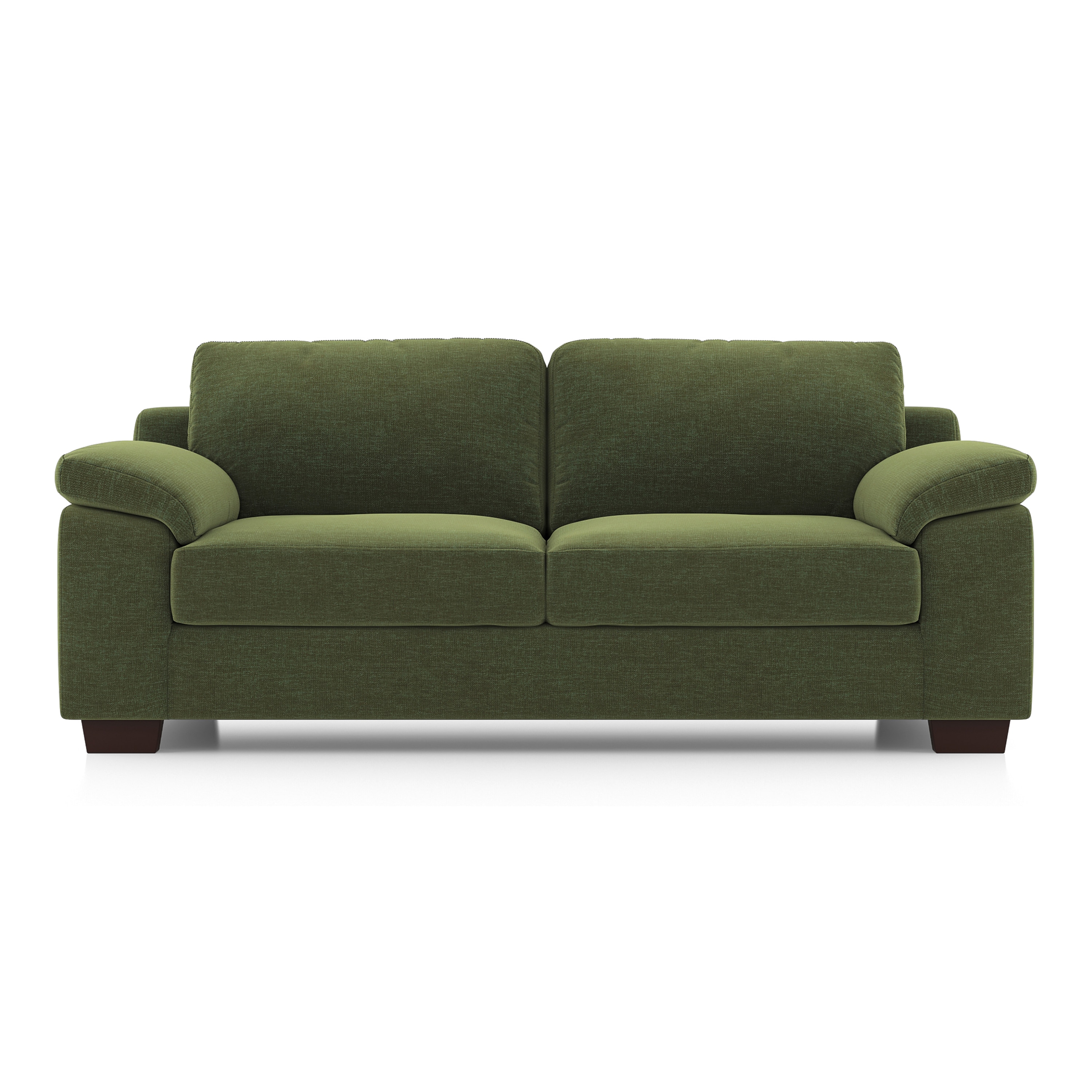 Esquel Essential 3 Seater Fabric Sofa In Moss Green - Urban Ladder