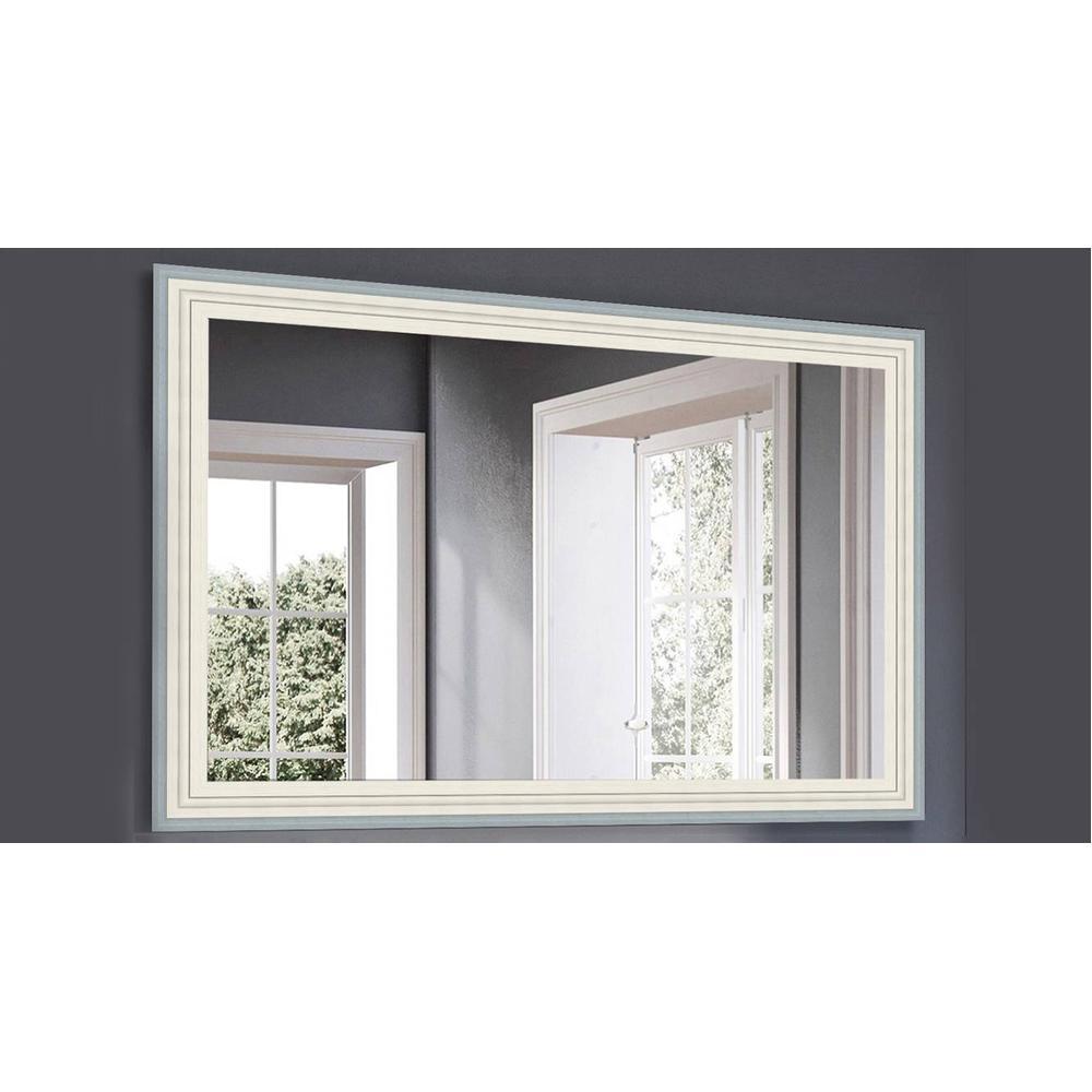 Colt Framed rectangular decorative and bathroom wall mirror by elegant arts and frames (Mirror size 36 inch x 24 inch )