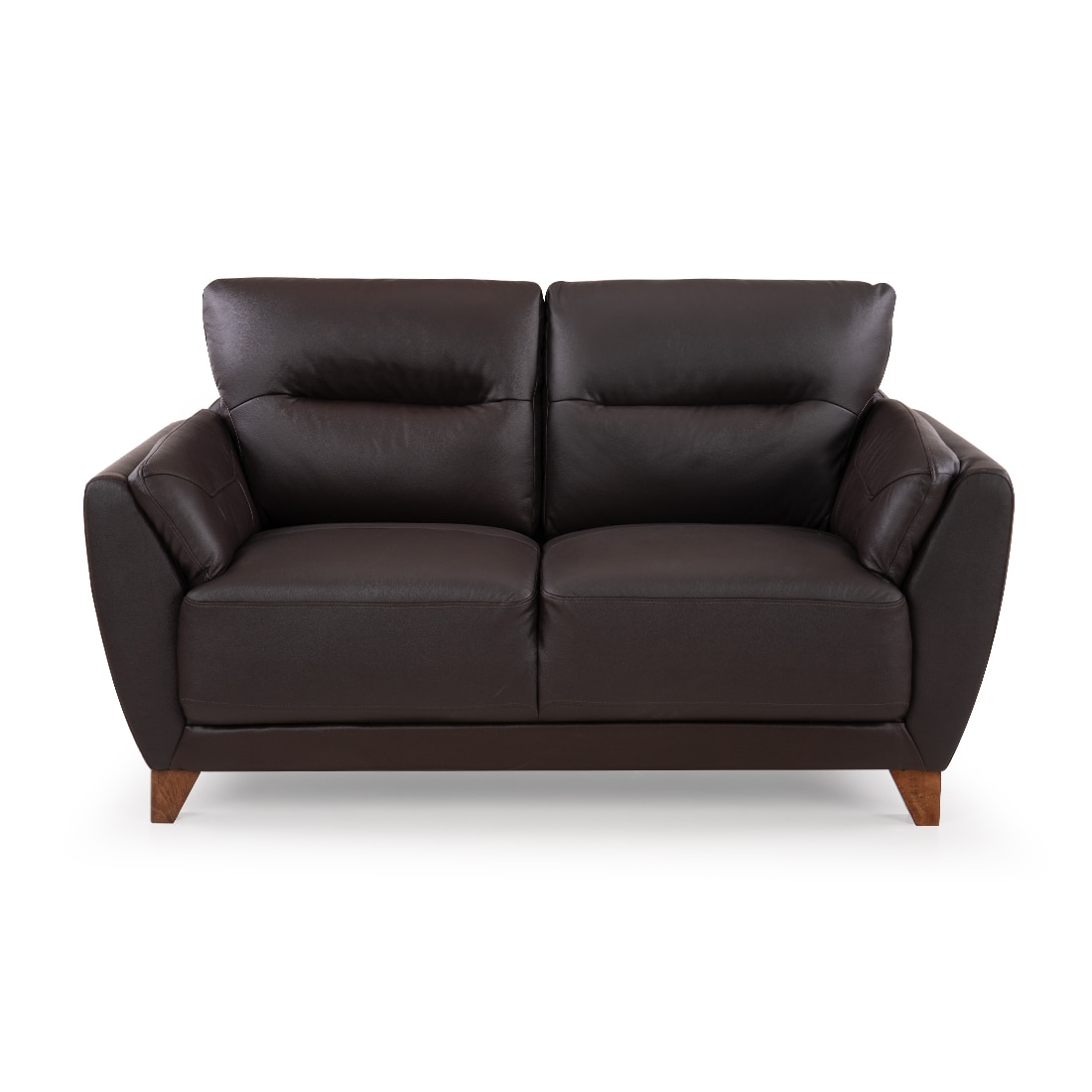 Johanna 2 Seater Leatherette Sole in Choco Brown Colour - Durian