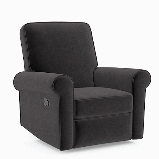 Diaz Rocker Swivel Recliner in Pebble Grey Colour