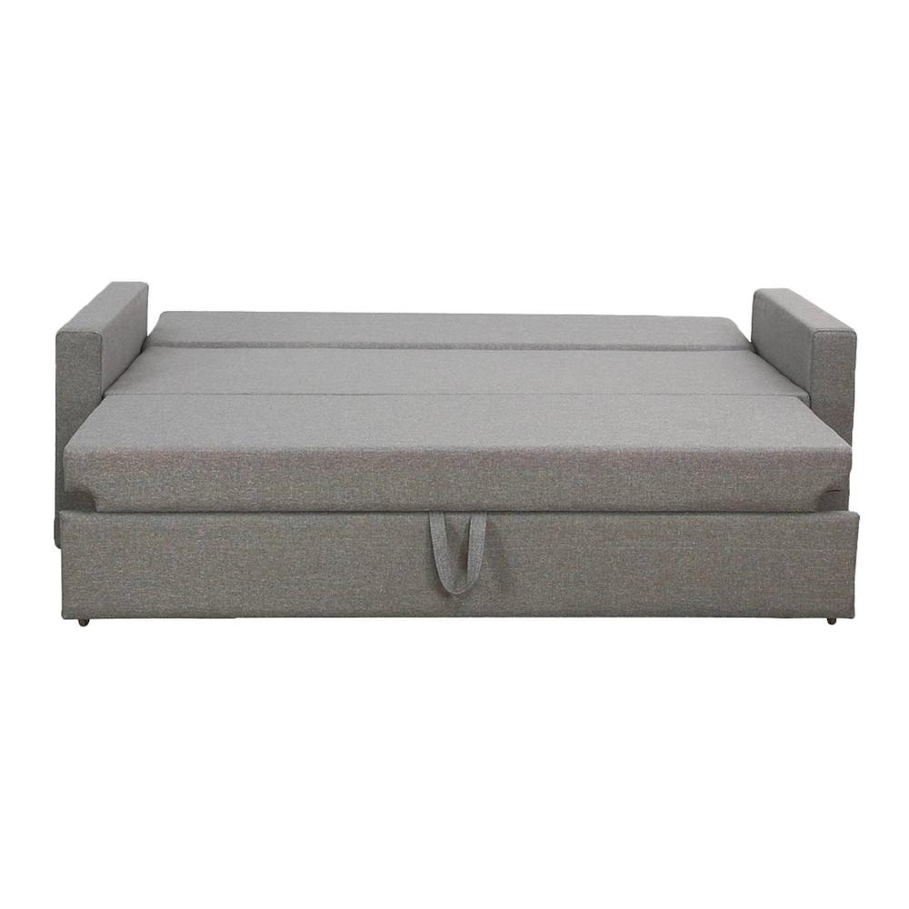 Akron 3 Pull Out Sofa Cum Bed In Grey Colour