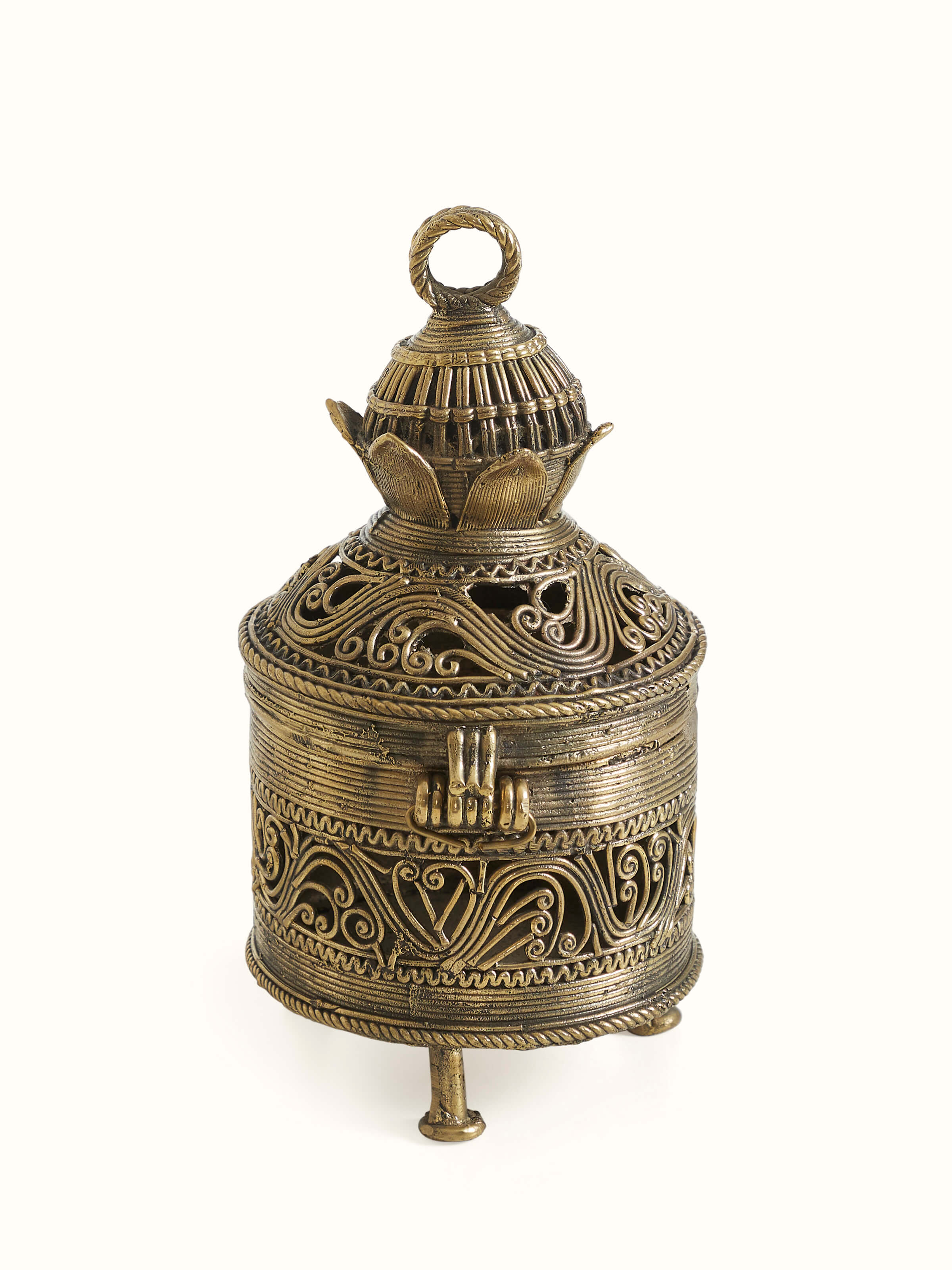 Bottom view of Dhokra Brass Box