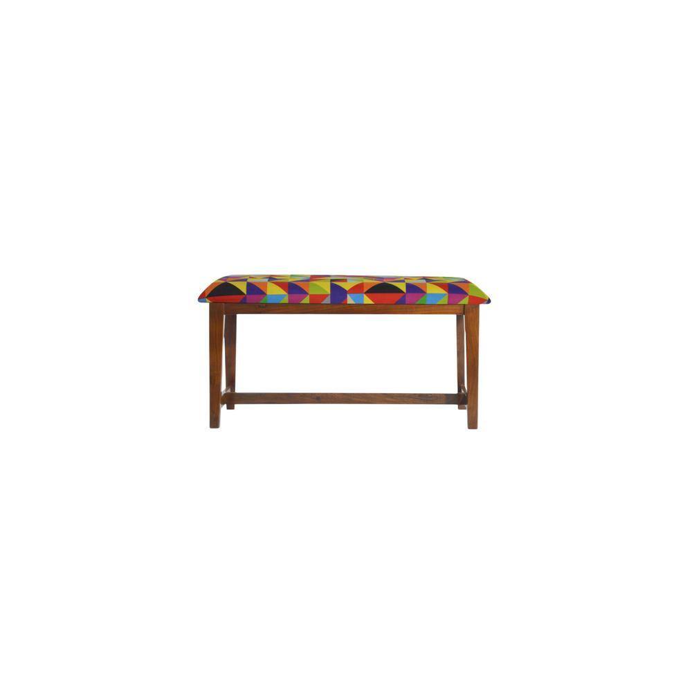 Kamira Solid Wood Bench In Provincial Teak Finish