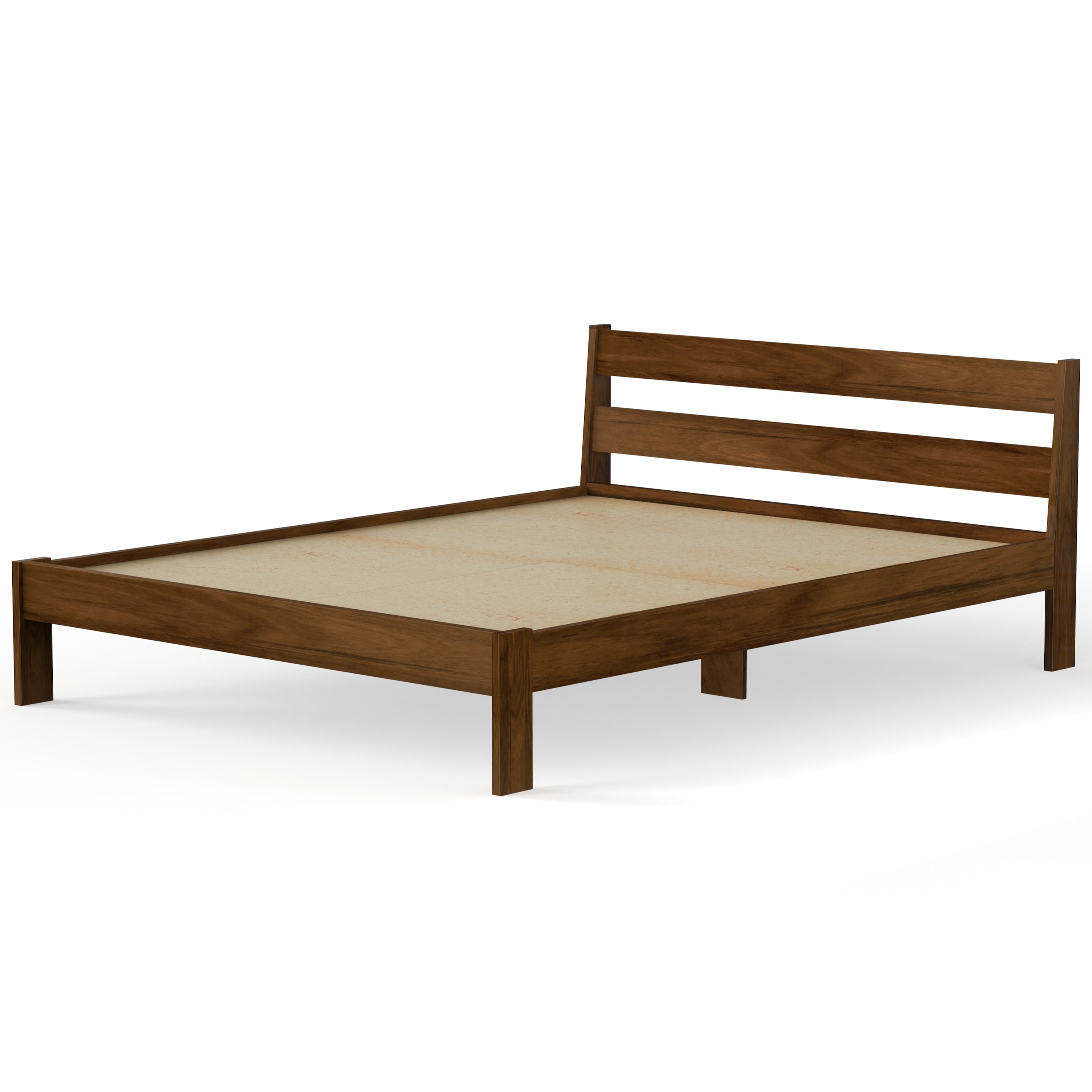 BLUEWUD Roverb Engineered Wood Queen Double Bed Without Storage Box for Kids Adult Bedroom Home Furniture (Brown Maple / 78 X 60 Mattress Size) - DIY (Do-It-Yourself)