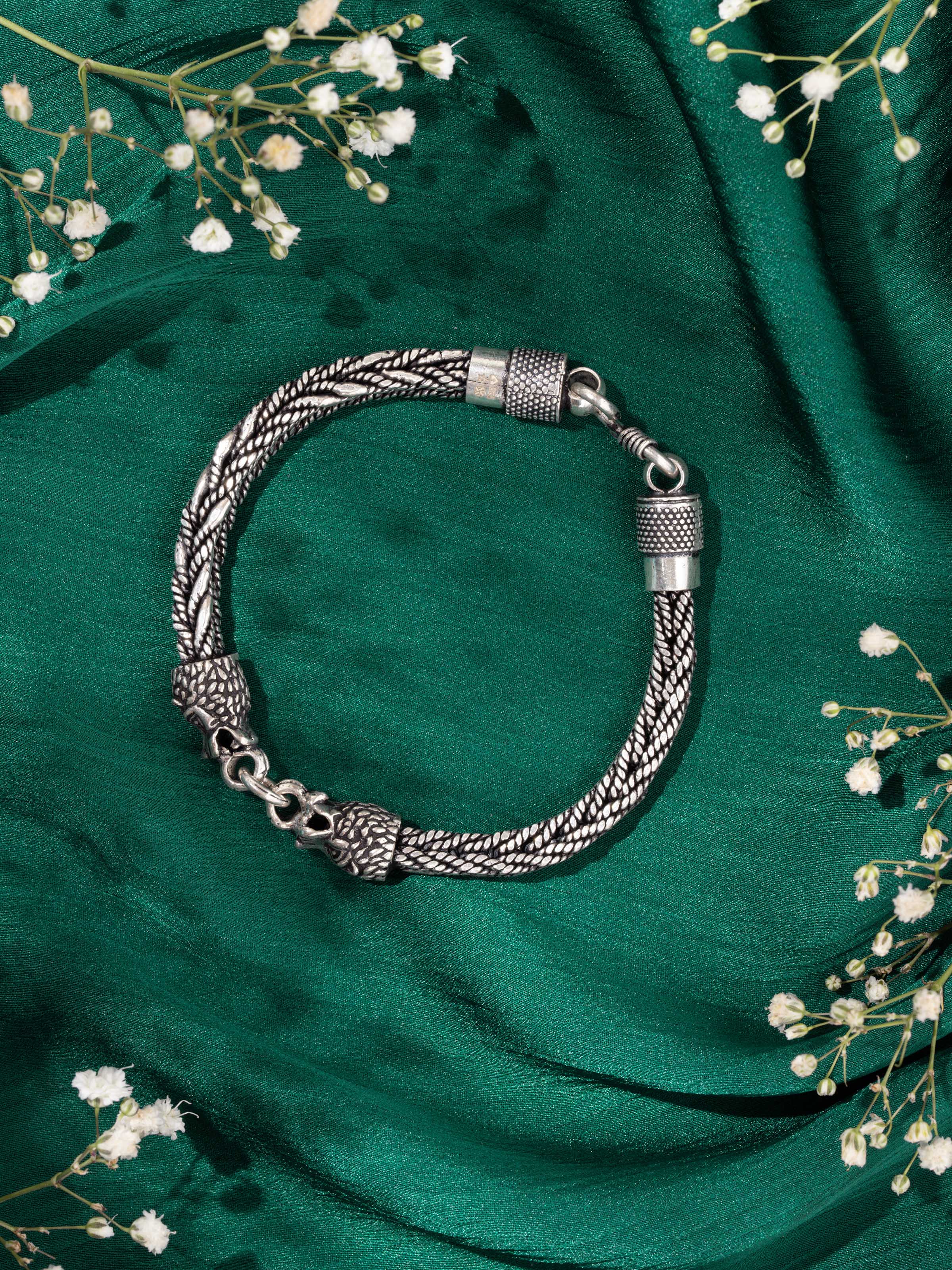 Lifestyle view of men’s flexi bracelet styled with casual attire, highlighting its versatile and modern design.