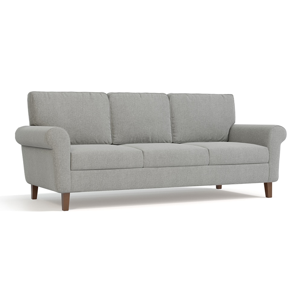 Oxford 3 Seater Fabric Sofa in Vapour Grey Colour