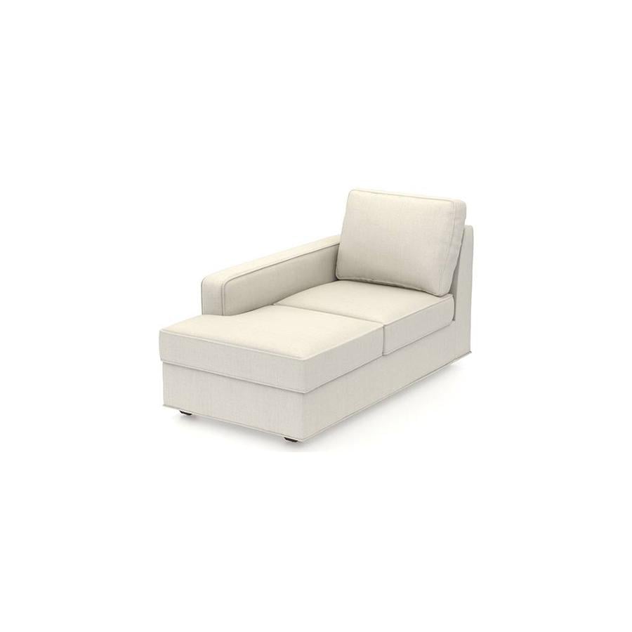 Apollo Fabric Sectional Sofa (Colour : Pearl, Cushion : Soft, Back Type : Regular, Seating Capacity : Left Aligned 3 Seater + Left Aligned Chaise + Ottoman)