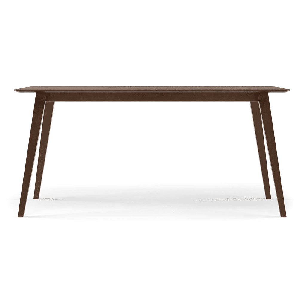 Lawson Solid Wood 6 Seater Dining Table In Walnut Finish