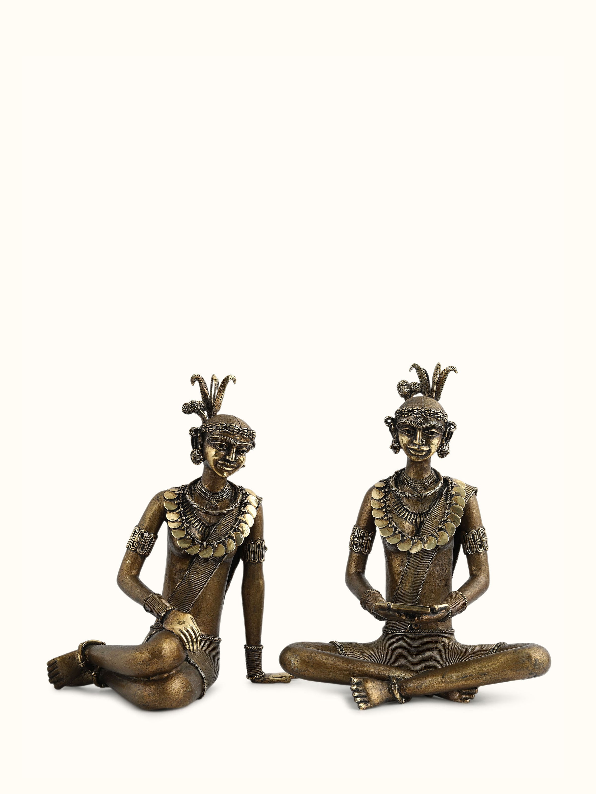 Dhokra Mobile Wali Brass Sculpture